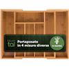 Blumtal Gamma di posate in bambù espandibile, per cassetti con fino a 7 scomparti, per riporre posate IKEA Maximera grande, (27 x 33 x 5 cm) (45,5 x 33 x 5 cm)