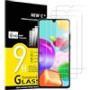 NEW'C 3 Pezzi, Vetro Temperato per Samsung Galaxy A41, Pellicola Prottetiva Anti Graffio, Anti-Impronte, Senza Bolle, Durezza 9H, 0,33mm Ultra Trasparente, Ultra Resistente