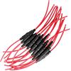 Gebildet 5 x 20mm AGC Portafusibili in Linea, 32V 20A Portafusibili a Vite Rapida, Portafusibili in Vetro a Soffiatura Rapida, con Filo 16 AWG (Confezione da 15)