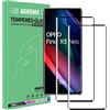 AOKUMA 3D Vetro Temperato OPPO Find X3 Neo, [2 Pezzi] Pellicola Protettiva OPPO Find X3 Neo 3D Vetro Temperato Antiurto Antigraffio e Anti-impronta, Durezza 9H, Compatibile con Cover (Bordo nero)