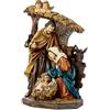 DRW Presepe da 1 pezzo con teste di angeli in resina da 37 cm