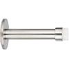 EVI Herrajes | Fermaporta Adesivo Pour Instalazzione Murale | 90 x 45 mm | Acciaio Inox | Gomma Bianca | Ammortizzatore Paracolpi | I-128BADAM