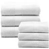 Caleffi - Set Asciugamani Bagno Viso e Bidet in Morbida Spugna 100% Cotone con 3 Asciugamani Viso 55x100 cm + 3 Asciugamani Bidet Ospite 40x60 cm, Asciugamano Resistente a Lavaggi Frequenti e Durevole