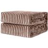 MIULEE Coperta Plaid per Divano in Velluto Coperta Singolo e Matrimoniale Letto Coperta Pile Morbida Decorazioni Casa Poltrona Tinta Unita per Letto Ufficio Elegante 1 Pezzo 170x210 CM Marrone