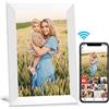 Moman Cornice Digitale Portafoto Wifi Foto Touch Screen Memoria