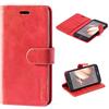 Mulbess Cover per Huawei P10 Lite, Custodia Pelle con Magnetica per Huawei P10 Lite [Vinatge Case], Vno Rosso