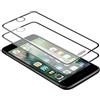 WEOFUN 2 Pezzi 3D Vetro Temperato per iPhone 6 Plus, iPhone 6S Plus, iPhone 7 Plus,iPhone 8 Plus Pellicola Protettiva [Durezza 9H,Anti-Scratch,Anti-Impronte, Facile da Pulire]-Nero