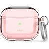 elago Custodia Trasparente con Portachiavi Compatibile con AirPods 3 Cover, Nastro in Gel Incluso, Ingiallimento Ridotto, Protezione Trasparente, Supporta la Ricarica Wireless (Lovely Rosa)