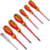 SabreCut Set di cacciaviti da elettricista SabreCut SCVDE07A SlimDrive completamente isolato con impugnatura morbida Ergonomico con scanalato SL3.0 SL3.5 SL4.0 SL5.5 Phillips PH2 Pozidriv PZ2 e tester