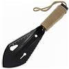 Bssowe Mini Pala Giardino, Pala Acciaio Inossidabile Giardino, Pala Giardino Portatile Metallo, Pala Attrezzi Scavo Giardino, per Giardinaggio, Agricoltura e Campeggio (Nera)