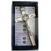 GTBITALY 10.004.11 CROCE ARGENTO BIANCA SAN BENEDETTO 20 CM SMALTATA CON SCATOLA BOX GIFT ESORCISMO PRETE ESORCISTA SACERDOTE SUORA CHIESA