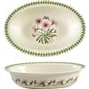 Portmeirion Home & Gifts Botanic Garden BGHU78882-XP, piatto ovale per torta, bianco, 35,9 cm