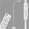 BRILONER Leuchten Lampada da terra a LED, lampada da pavimento dimmerabile, con telecomando, incl. controllo della temperatura del colore, 8 watt, 700 lumen, bianco