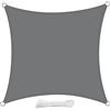 swift Vela Ombreggiante Impermeabile 2x2 m Quadrata Protezione Anti Raggi UV Tenda a Vela, Telo Tenda da Sole a Vela per Esterno, Giardino & Gazebo, Grigio