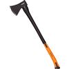 Mivos Ascia Lunga 1600 g per Taglio di Legno/Lunghezza 93 cm/Spaccalegna con Testa in Acciaio e Manico in Fibra di Vetro/Granda Accetta da Spacco Universale per Giardino e Foresta