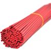 Ougual 100 pezzi Bastoni di ricambio per diffusore a fibre per profumo fragranza (25cm*3mm, Rosso)