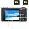 ULBTER Protezione Pellicola per Sony Alpha ZV-E10 ZVE10 ZV-1F ZV1F Protettore schermo Vetro Temperato 0,3 mm Durezza 9H Antigraffio Anti-impronte Anti-acqua Anti-polvere [3 pezzi]