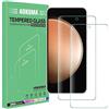 AOKUMA [2 Pezzi Pellicola Vetro Temperato per Samsung Galaxy S23 FE Pellicola Protezione,Antiurto Antigraffio e Anti-impronta,Durezza 9H
