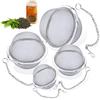 Set 4 Infusori Per Tisane In Acciaio Inox 304 – Diametri 4.5/5.5/7/9 Cm Con Catenella, Filtro Fine Per Tè In Foglie E Spezie - 2