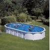 GRE PISCINA FUORITERRA HAITI 1000x550x132 cm IN ACCIAIO BIANCO CON POMPA SABBIA E ACCESSORI cod. KITPROV10288