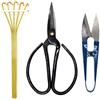 Kebinfen® Bonsai Forbici Kit - Potatura Forbici di Bonsai, Precisione forbici di Bonsai, Rake di bambù - Set di 3