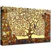 canvashop quadri moderni soggiorno Klimt Albero della vita 100X70 cm Stampe da parete per camera da letto su tela canvas