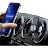 YIEDDE Supporto per cellulare per fori di ventilazione rotondi Supporto per auto Mercedes Benz FIAT 500 ibiza protezione contro il supporto per cellulare per iPhone