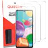 QUITECO Vetro Temperato per Samsung Galaxy A41 [3 Pezzi] Vetrino Protettivo Pellicola Protezione Schermo