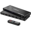 AVIDGRAM Switch HDMI 4K 60Hz, AVIDGRAM Switcher HDMI 2.0 5 In 1 Out, Selettore HDMI a 5 porte con telecomando IR Supporto HDCP 2.2 HDR10 3D 18 Gbps, Compatibile con Xbox, PS4, HDTV, Monitor