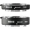 MEKE Meike MK-Z-AF1 Set di tubi di prolunga per macro con messa a fuoco automatica in metallo (11 mm + 18 mm) compatibile con Nikon Z5 Z6 Z6II Z7 Z7II Z50