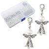 HERZWILD Angioletti Bomboniere 50 Sets ciondoli a forma di angelo per matrimonio, compleanno, Natale, battesimo, comunione, festa, pensierino