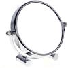 HIMRY® Doppio Specchio cosmetico/Specchio da Trucco, 360 ° drehbar. zweiseitig: Normale e 10 - Ingrandimento. Stand Specchio, Specchio da Barba, Bagno Spiegel. Cromato, KXD3104 - 10 X