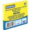 DONAU DANUBIO 7586011 - 11 Foglietti Adesivi, 76 X 76 mm, 1 X 100 fogli, Neon, Giallo