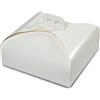 Guardini, Scatola portatorte 33x33, Carta, Bianco, Made in Italy, Linea Easy Bake