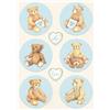 Carta di riso DayDream Tondi Orsetti Blu