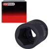 KS Tools 515.1327 Bussola Esagonale per Avvitatori ad Impulsi, Corta, 27 mm, 3/4