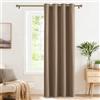 PONY DANCE Tende Oscuranti Moderne per Soggiorno con Anelli Tende Termiche Isolanti per Interni Curtain Camera da Letto 1 Pezzo L 140 x A 260 cm, Moca