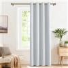 PONY DANCE Tende per Interni Moderne 1 Pezzo L 140 x A 260 cm Tenda Oscurante Camera da Letto Curtain Termiche Isolanti per Salotto Eleganti e Cameretta Bimbo, Bianco Grigiastro