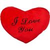 THE TWIDDLERS - Cuscino a Forma di Cuore R con scritto I Love You - Regalo romantico perfetto per San Valentino, Anniversario, Natale, Compleanno e Sorpresa per la Fidanzata - 34 x 23 x 6 cm