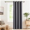 PONY DANCE Tende Oscuranti per Camera da Letto Tende Termiche Isolanti per Interni Curtains Moderne per Soggiorno e Cameretta con Anelli 1 Pezzo L 140 x A 260 cm, Grigio