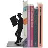 Balvi - The Reader fermalibri decorativo in metallo di colore nero. Design originale