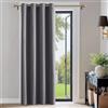 PONY DANCE Tenda Oscurante per Camera da Letto Moderna Tende Termiche Isolanti per Interni Curtain Porta per Salotto con Anelli 1 Pezzo L 132 x A 210 cm, Grigio