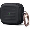 elago Custodia Armor Compatibile con AirPods 3 Cover Case - Supporta la Ricarica Wireless, Resistente Agli Urti, Protezione Completa (Nero)