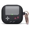 elago Cover AW5 per AirPods 3 | Design Console Classica da Videogiochi con Portachiavi, Ricarica Wireless (Nero)