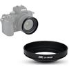 JJC Paraluce a vite da 46 mm per obiettivo Nikon NIKKOR Z DX 16-50 mm f/3.5-6.3 VR su Z50 - Sostituisce il paraluce Nikon HN-40 - Nero