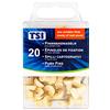 TSI N° 48360 - Spille per bacheca standard, in vero legno, confezione da 20 pezzi