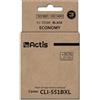 ACTIS Cartuccia d'incchiostro Actis KC-551Bk per Canon CLI-551Bk classe A Nero [KC-551BK]