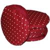 Russo Tessuti Set 6 Cuscini Sedie Cucina Coprisedia Imbottiti Rotondi Lucy Cuoricini Elastico -Rosso