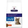 Hill'S prescription diet m/d feline mangime secco per problemi di peso e diabete kg.1,5