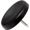 Adsamm PG-N-BL-30-32 PG-N-BL-30 - 32 feltrini in plastica con chiodo, Ø 30 mm, colore: Nero